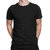 HIT SQUARE Black Pure Cotton Round Neck Printed For Men