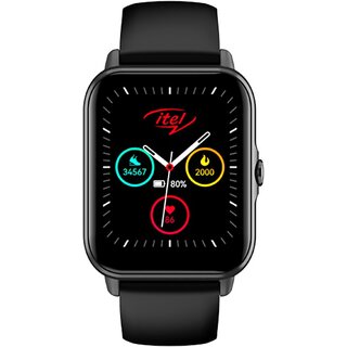 itel Smart Watch 2 â€“ 1.8â€ Curved High-Resolution Display, Bluetooth Calling, Black Strap, Free Size