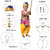 Ram Costume for Boy (Magenta Dhoti, Patka, Mukut, Mala, Earrings, Dhanush, teer)