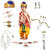 Ram Costume for Boys (Red Dhoti, Patka, Mukut, Mala, Earrings, Dhanush & teer)