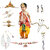 Ram Costume for Boys (Red Dhoti, Patka, Mukut, Mala, Earrings, Dhanush  teer)
