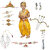 Ram Costume for Boys (Yellow Dhoti, Patka, Mukut, Mala, Earrings, Dhanush, teer)