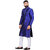 Ochex Men's Dupion Silk Long Straight Knee Length Plain Casual  Wear Kurta