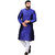 Ochex Men's Dupion Silk Long Straight Knee Length Plain Casual  Wear Kurta