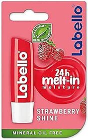 LABELLO Lip Balm, Moisturising Lip Care, Strawberry Shine, 4.8g