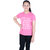 Kid Kupboard Cotton Girls T-Shirt, Pink, Half-Sleeves, Crew Neck, 8-9 Years KIDS5362