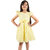 Kid Kupboard Cotton Girls A-Line Frock, Light Yellow, Sleeveless, Crew Neck, 8-9 Years KIDS5382