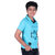 Kid Kupboard Cotton Boys T-Shirt, Light Blue, Half-Sleeves, Collared Neck, 8-9 Years KIDS5373