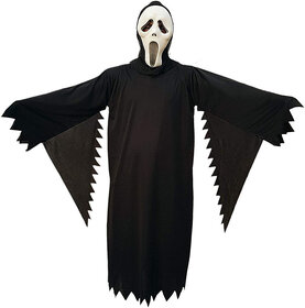 Kaku Fancy Dresses Black Horror Ghost Halloween Costume/California Cosplay Costume - Black, 3-4 Years, For Boys & Girls