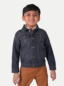 Rad Prix Full Sleeve Solid Boys Denim Jacket