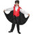 Kaku Fancy Dresses Vampire Dracula Costume/California Cosplay Costume - Red  White, 3-4 Years, For Boys