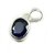 Blue Sapphire/Neelam Gemstone Men  Women Sterling Silver Stone Pendant