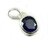 Blue Sapphire/Neelam Gemstone Men  Women Sterling Silver Stone Pendant