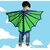 Kaku Fancy Dresses Cute Dinosaur Cape/Cloak For Kids Halloween Costumewear | Green Good Dino Robe For Kids - Freesize