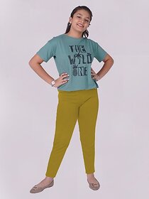 Radprix Legging For Girls (Yellow Pack Of 1)