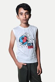 Radprix Vest For Boys Pure Cotton (Blue, Pack Of 1)