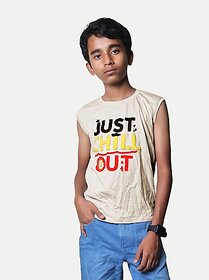 Radprix Vest For Boys Pure Cotton (Silver, Pack Of 1)