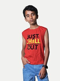 Radprix Vest For Boys Pure Cotton (Red, Pack Of 1)