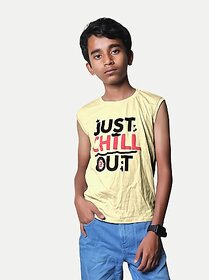 Radprix Vest For Boys Pure Cotton (Yellow, Pack Of 1)
