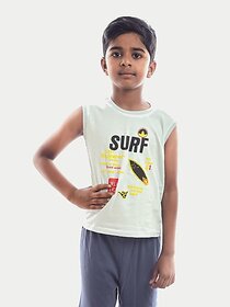 Radprix Vest For Boys Cotton (Light Blue, Pack Of 1)