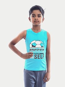 Radprix Vest For Boys Cotton (Blue, Pack Of 1)