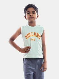Radprix Vest For Boys Cotton (Light Blue, Pack Of 1)