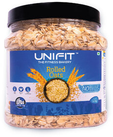 UNIFIT's Rolled Oats Healthy Breakfast High Fiber Oat  Rich Source of Protein 400g