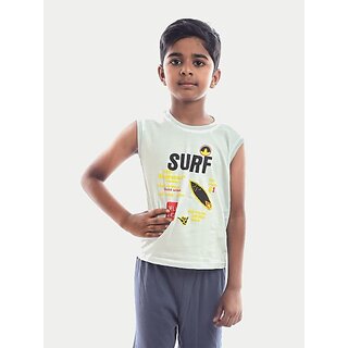 Radprix Vest For Boys Cotton (Light Blue, Pack Of 1)