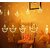 10 Diyas 114 LED Curtain String Lights Window Curtain Lights with 8 Flashing Modes Decoration 2.5 Meter (5+5 Diya)