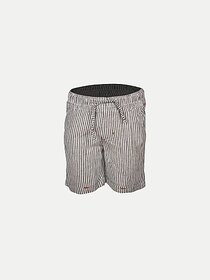 Rad Prix Short For Boys Casual Checkered Pure Cotton (Grey, Pack Of 1)