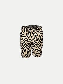 Rad Prix Short For Girls Casual Printed Pure Cotton (Beige, Pack Of 1)