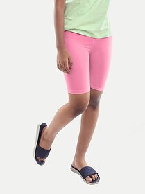 Rad Prix Short For Girls Casual Solid Pure Cotton (Pink, Pack Of 1)