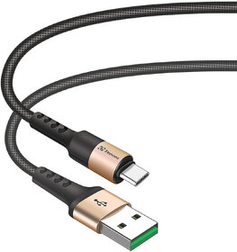 TP TROOPS 1.2A Type-C Data  Charging USB Cable, Made in India,Data Sync, Durable 1.2-Meter Long USB Cable for Type-C