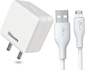 TP TROOPSFast Charger Fusion Charge 15W Mobile Charger USB Ports, Smart Protection System, Fast Charging