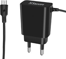 TP TROOPS Charger with 1A Charging Plug with 1 Micro Cable-TP-558