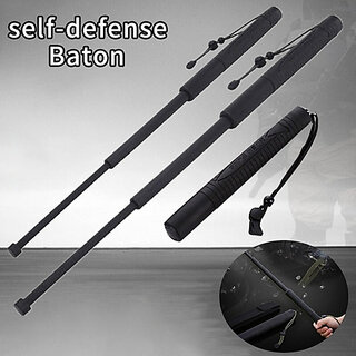 Buy Three-Section Self-Defense Telescopic Baton Car Self-Defense ...