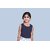 Radprix Girls Casual Pure Cotton Tank Top (Dark Blue, Pack Of 1)