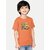 Radprix Boys Printed Pure Cotton T Shirt (Orange, Pack Of 1)