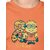 Radprix Boys Printed Pure Cotton T Shirt (Orange, Pack Of 1)
