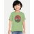 Radprix Boys Typography, Printed Pure Cotton T Shirt (Green, Pack Of 1)