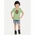 Radprix Boys Typography, Printed Pure Cotton T Shirt (Green, Pack Of 1)