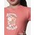 Radprix Girls Graphic Print Pure Cotton T Shirt (Orange, Pack Of 1)