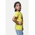 Radprix Girls Typography, Printed Pure Cotton T Shirt (Yellow, Pack Of 1)