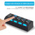 TP TROOPS 150Hb 4 Port USB Hub with Dedicated On/Off Switch, Led Indicators, 45Cm Cable Length