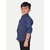 Radprix Boys Solid Casual Dark Blue Shirt