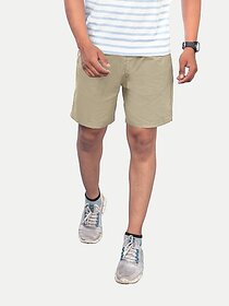 Radprix Solid Men Brown Casual Shorts