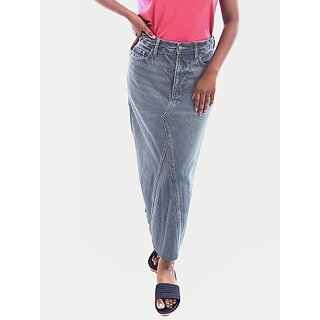 Radprix Washed Women Skorts Blue Skirt
