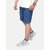 Radprix Self Design Men Denim Blue Denim Shorts