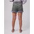 Radprix Solid Women Grey Denim Shorts
