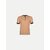 Radprix Solid Men Mandarin Collar Beige T-Shirt